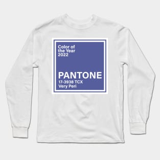 pantone 17-3938 TCX Very Peri, year 2022 Long Sleeve T-Shirt